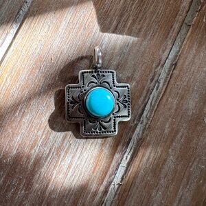 Turquoise Cross pendant
